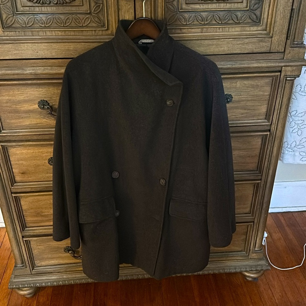 Max Mara 100% Pure Wool Peacoat